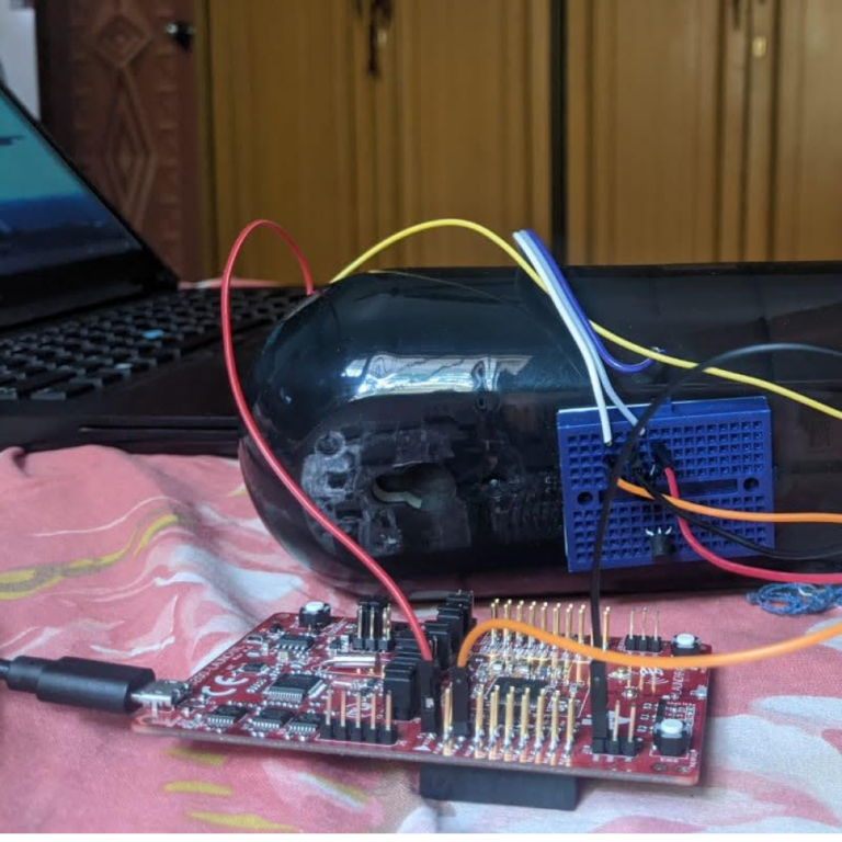 From a torn-open freshener to a working circuit.
