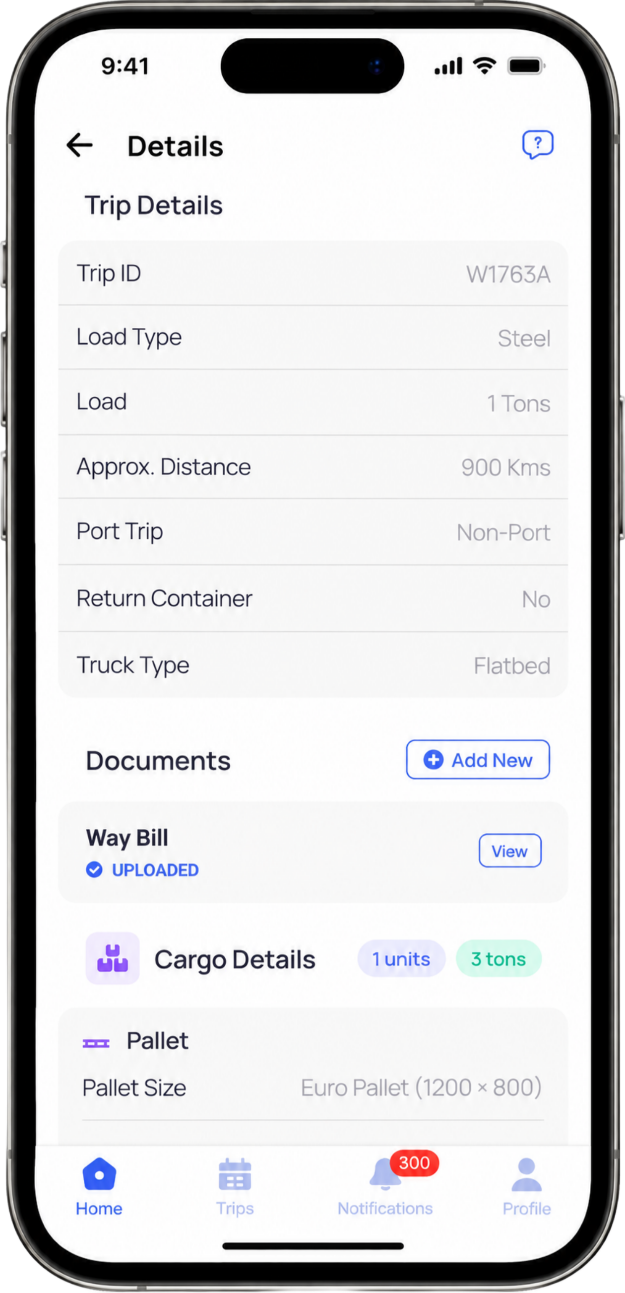 Documents in the truck
