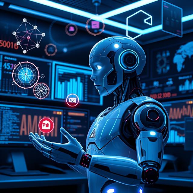 Artificial Intelligence lab scene illustrating Artificial Intelligence of emerging-technology