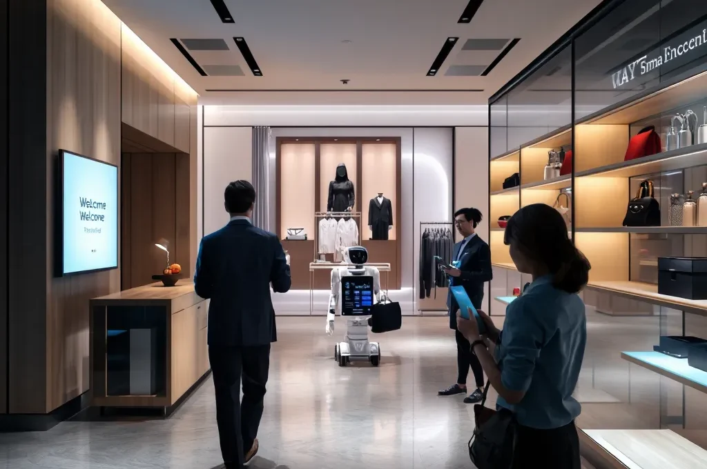 Seamless customer experience enhanced by smart technology in modern environments