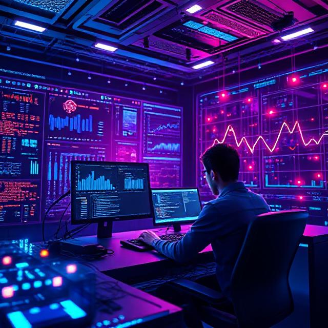 machine learning tech environment showcasing machine learning