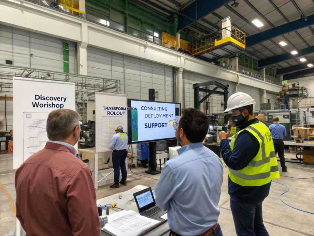 Full-Lifecycle Digital Transformation Support for Manufacturing End-to-end digital transformation support in environments