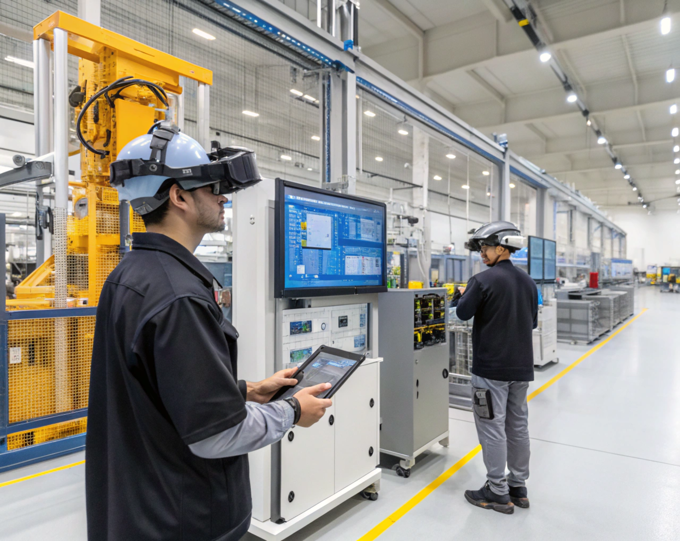 Scalable Edge Infrastructure for Smart Factory Control and Planning Edge computing infrastructure in a smart manufacturing facility with real-time remote operations