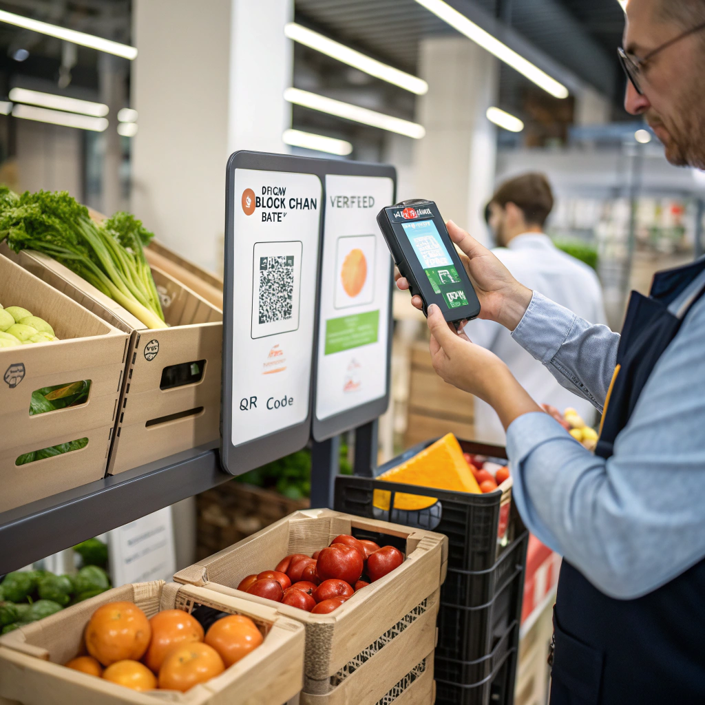 Blockchain-enabled food supply chain with end-to-end traceability from farm to shelf