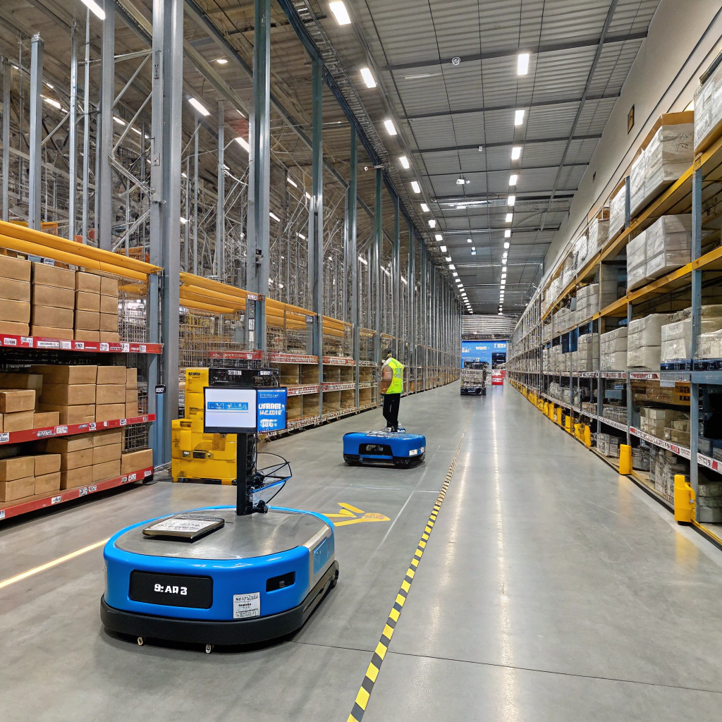 Optimized Supply Planning with Smart Inventory and Forecasting Systems Smart warehouse with real-time inventory tracking and predictive supply chain dashboards