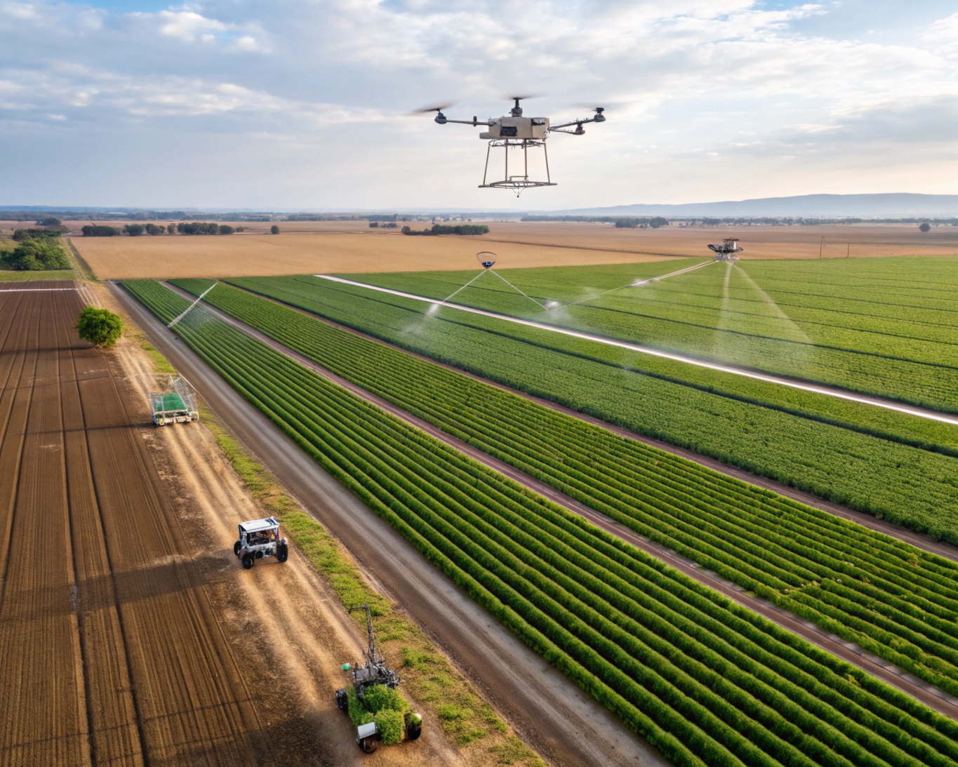 Connected infrastructure for smart agriculture and real-time farm operations in agriculture