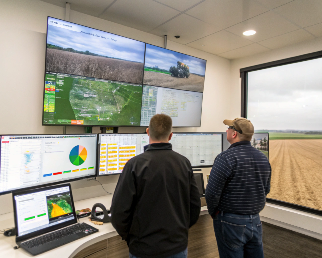 Real-time agricultural dashboard with insights on yield, logistics, and field performance in agriculture